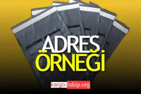 Kargo Adres Yazma Örneği