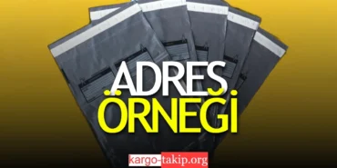 Kargo Adres Yazma Örneği