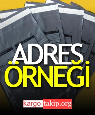 Kargo Adres Yazma Örneği
