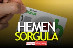 Garanti Kredi Kartı Kargo Takip