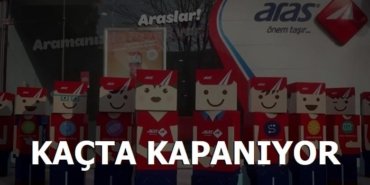 Aras Kargo Kaçta Kapanıyor